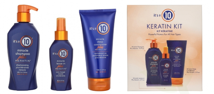 It\'s a 10 Keratin Set 711.4 ml Shampoo 295,7ml/Conditioner 295,7ml/Leave-in 120ml