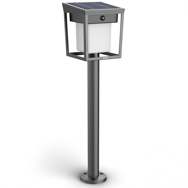 Philips Blaise Piedestal Solcell LED 250/20lm Svart