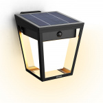 Philips Nissa Vägglampa Solcell LED 250/20lm Svart Philips Nissa Vägglampa Solcell LED 250/20lm Svart