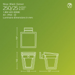 Philips Nissa Vägglampa Solcell LED 250/20lm Svart Philips Nissa Vägglampa Solcell LED 250/20lm Svart