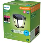 Philips Nissa Vägglampa Solcell LED 250/20lm Svart Philips Nissa Vägglampa Solcell LED 250/20lm Svart