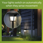 Philips Nissa Piedestal Solcell LED 250/20lm Svart Philips Nissa Piedestal Solcell LED 250/20lm Svart