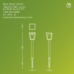 Philips Nissa Piedestal Solcell LED 250/20lm Svart Philips Nissa Piedestal Solcell LED 250/20lm Svart