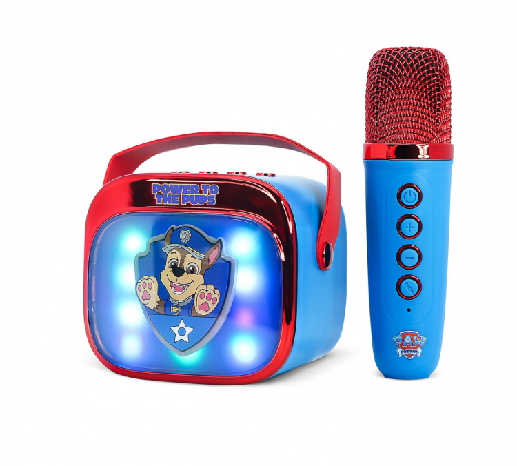 Paw Patrol Karaoke Kaiutin Mikrofonilla Paw Patrol Popsing LED
