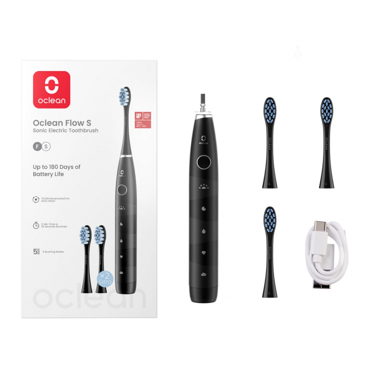 Oclean Sähköhammasharja Flow S 20 Musta
