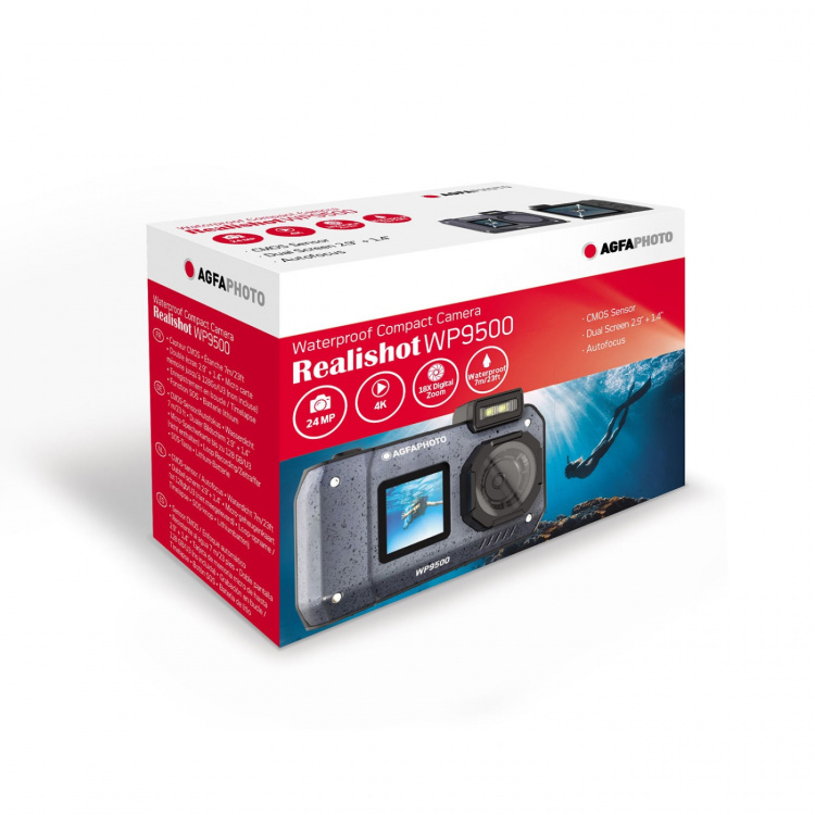 Agfa Digitaalinen Kamera WP9500 CMOS WP Full HD Musta Agfa Digitaalinen Kamera WP9500 CMOS WP Full HD Musta