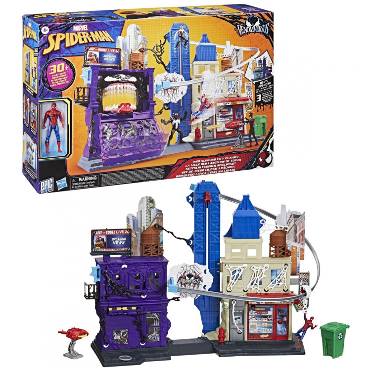 Marvel Spider-Man 4 Inch Venomversus Web City Playset