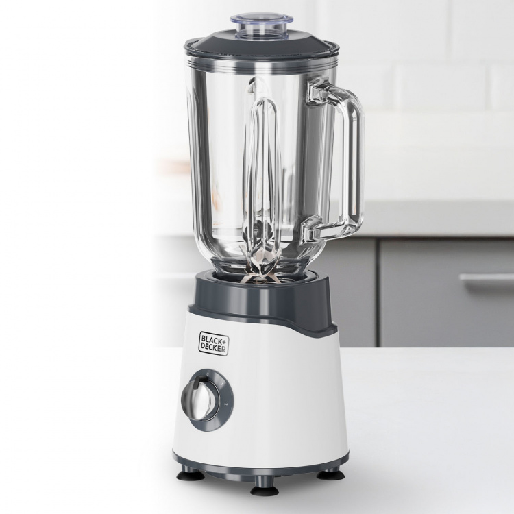 BLACK+DECKER Tehosekoitin Jar Blender 1000W Valkoinen
