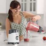 BLACK+DECKER Tehosekoitin Jar Blender 1000W Valkoinen