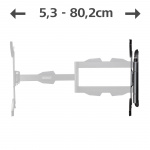 Hama Seinäteline Tv Täysi Liike Pitkä Varsi VESA 400x400