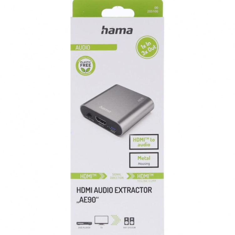 Hama Äänierotin AE90 HDMI Äänelle Hama Äänierotin AE90 HDMI Äänelle