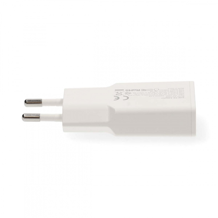 Nedis Seinälaturi | 20 W | GaN | PD3.0 | Pikalataus-toiminto | 1.5 / 2.0 / 2.22 A / 3.0 A | Lähtöliitäntöjen määrä: 2 | USB-A / USB-C™ | USB-C™ (irrallinen) Kaapeli | 1.50 m | Automaattinen Jännitteen Valinta | Valkoinen