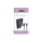 Nedis Seinälaturi | 30 W | GaN | PD3.0 30W | Pikalataus-toiminto | 1.5 / 2.0 / 2.5 / 3.0 A | Lähtöliitäntöjen määrä: 2 | USB-A / USB-C™ | USB Type-C™ (irrallinen) Kaapeli | 1.50 m | Automaattinen Jännitteen Valinta | Musta Nedis Seinälaturi | 30 W | GaN | PD3.0 30W | Pikalataus-toiminto | 1.5 / 2.0 / 2.5 / 3.0 A | Lähtöliitäntöjen määrä: 2 | USB-A / USB-C™ | USB Type-C™ (irrallinen) Kaapeli | 1.50 m | Automaattinen Jännitteen Valinta | Musta