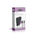 Nedis Seinälaturi | 30 W | GaN | PD3.0 30W | Pikalataus-toiminto | 1.5 / 2.0 / 2.5 / 3.0 A | Lähtöliitäntöjen määrä: 2 | USB-A / USB-C™ | USB Type-C™ (irrallinen) Kaapeli | 1.50 m | Automaattinen Jännitteen Valinta | Musta Nedis Seinälaturi | 30 W | GaN | PD3.0 30W | Pikalataus-toiminto | 1.5 / 2.0 / 2.5 / 3.0 A | Lähtöliitäntöjen määrä: 2 | USB-A / USB-C™ | USB Type-C™ (irrallinen) Kaapeli | 1.50 m | Automaattinen Jännitteen Valinta | Musta