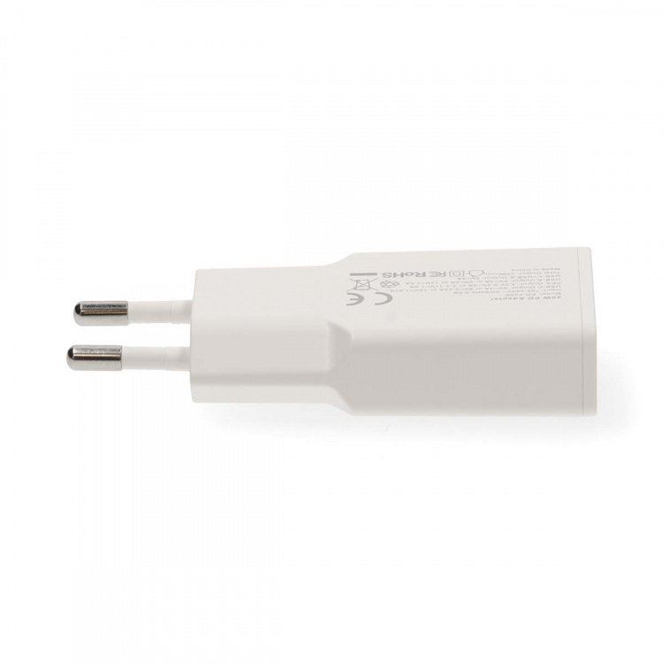 Nedis Seinälaturi | 30 W | GaN | PD3.0 30W | Pikalataus-toiminto | 1.5 / 2.0 / 2.5 / 3.0 A | Lähtöliitäntöjen määrä: 2 | USB-A / USB-C™ | USB-C™ (irrallinen) Kaapeli | 1.50 m | Automaattinen Jännitteen Valinta | Valkoinen