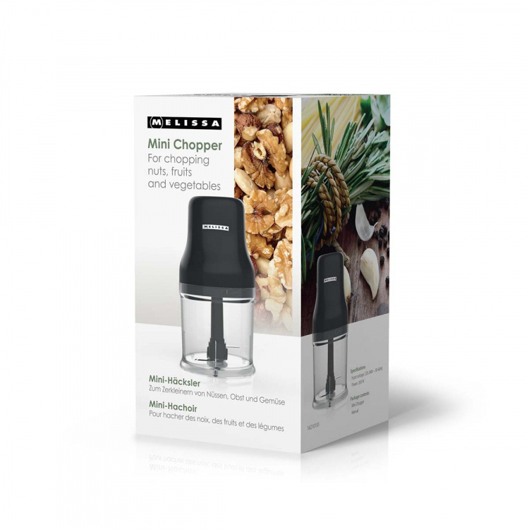 MELISSA Miniruokahakkuri | 200 W | 0,5 l | 1-nopeuksinen | musta