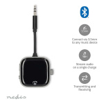 Nedis Bluetooth ® lähetin/vastaanotin | Audio- / video- / datayhteyksien syöttö: USB-C™ Female | Audio- / video- / datayhteyksien ulostulo: USB-C™ Female | SBC | Jopa 2 laitetta | Suurin akun toistoaika: 13 tuntia | Musta