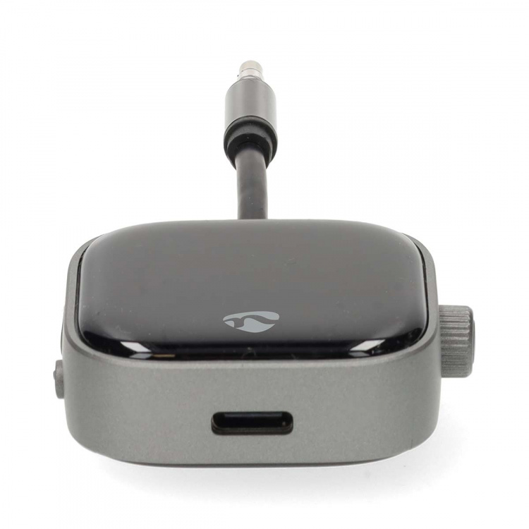 Nedis Bluetooth ® lähetin/vastaanotin | Audio- / video- / datayhteyksien syöttö: USB-C™ Female | Audio- / video- / datayhteyksien ulostulo: USB-C™ Female | SBC | Jopa 2 laitetta | Suurin akun toistoaika: 13 tuntia | Musta