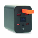 Nedis Virtapankki | 30000 mAh | 1.5 / 2.0 / 3.0 / 5.0 A | Lähtöliitäntöjen määrä: 4 | Lähtöliitäntä: 2x USB-A / 2x USB-C™ | Sisääntulon liitäntä: 1x USB-C™ | PD3.0 100W / QC3.0 | Litium-Polymeeri | Näyttö