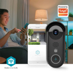 Nedis SmartLife Video Ovipuhelin | Muuntaja | Full HD 1080p | MicroSD (ei sisälly) / Onvif / Pilvipalvelutallennus (valinnainen) | IP54 | Liiketunnistimella | Yökuvaus | Musta