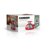 MELISSA Retro-keittiövaaka | Analoginen | Metallikotelo | Irrotettava kulho | Max. 5kg | 25 gramman askelin | Punainen MELISSA Retro-keittiövaaka | Analoginen | Metallikotelo | Irrotettava kulho | Max. 5kg | 25 gramman askelin | Punainen