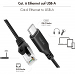 LogiLink USB-C till Nätverkskabel RJ45 1 Gbps Aktiv 1 m