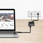 LogiLink USB-C till Nätverkskabel RJ45 1 Gbps Aktiv 2 m