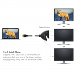 LogiLink HDMI-switch 3-portar Dubbelriktad HDMI 1.4 4K/30 Hz