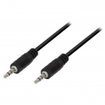 LogiLink Audiokabel 3,5mm-hane - 3,5mm-hane Stereo 0,2m Svart