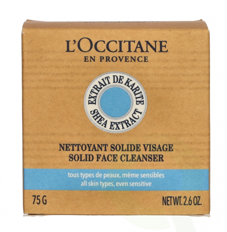 L\'Occitane Shea Solid Face Cleanser 75 g All Skin Types, Even Sensitive