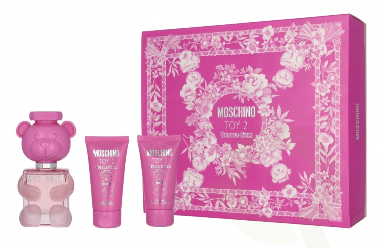 Moschino Toy 2 Bubble Gum Giftset 150 ml Edt Spray 50ml/Scented Shower Gel 50ml/Scented Body Milk 50ml