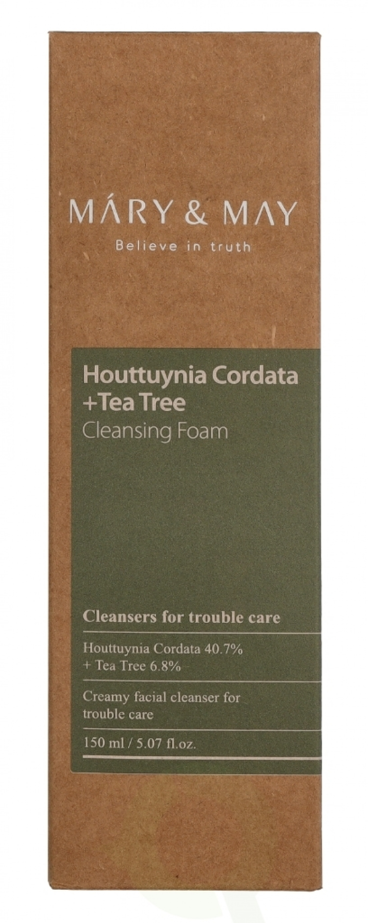 Mary & May Houttuynia Cordata +Tea Tree Cleansing Foam 150 ml