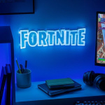 Paladone Fortnite seinälle asennettava LED-neonvalo