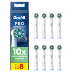 Oral B Pro Cross Action hammasharjanpäät - valkoinen - 8 kpl