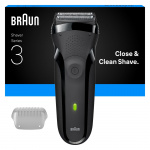 Braun Series 3 sähköparranajokone - harmaa Braun Series 3 sähköparranajokone - harmaa
