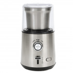 C3 Kaffekvarn Design 85g 200W CG700 Borstad Rostfri stål C3 Kaffekvarn Design 85g 200W CG700 Borstad Rostfri stål