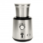 C3 Kaffekvarn Design 85g 200W CG700 Borstad Rostfri stål C3 Kaffekvarn Design 85g 200W CG700 Borstad Rostfri stål