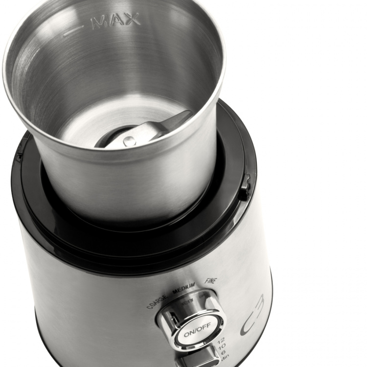 C3 Kaffekvarn Design 85g 200W CG700 Borstad Rostfri stål C3 Kaffekvarn Design 85g 200W CG700 Borstad Rostfri stål