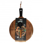 Maku Pizzaset Med Bricka Och Skärare Maku Pizzaset Med Bricka Och Skärare