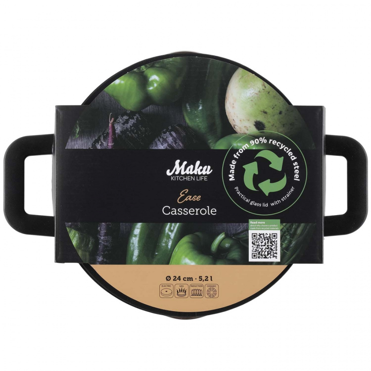 Maku Ease kastrull 24 cm 5,2 L Maku Ease kastrull 24 cm 5,2 L