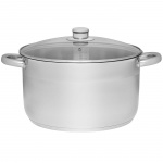 Maku Basic Gryta i stål med glaslock 10 L 28 cm Maku Basic Gryta i stål med glaslock 10 L 28 cm