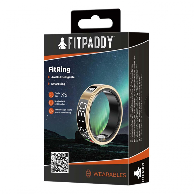Fitpaddy Fitring Smart Ring med Display S