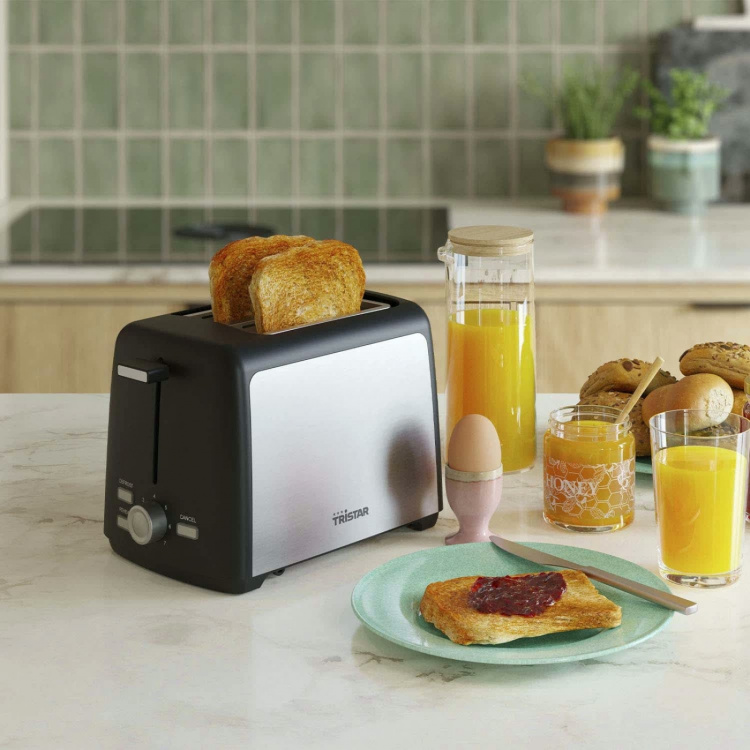 Tristar Brödrost BR-1058 Rostfri 2 skivors 800W