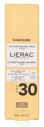 Lierac Paris Lierac Sunissime The Tinted Velvety Sun Fluid SPF30 40 ml Golden