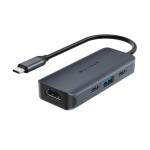 Targus Hyper - HyperDrive EcoSmart4-porttinen USB-C-keskitin Gen.2 Targus Hyper - HyperDrive EcoSmart4-porttinen USB-C-keskitin Gen.2