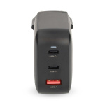 Nedis Seinälaturi | 100 W | GaN | PD3.0 | Pikalataus-toiminto | 2.5 / 3.0 / 5.0 A | Lähtöliitäntöjen määrä: 3 | USB-A / 2x USB-C™ | Automaattinen Jännitteen Valinta | Musta Nedis Seinälaturi | 100 W | GaN | PD3.0 | Pikalataus-toiminto | 2.5 / 3.0 / 5.0 A | Lähtöliitäntöjen määrä: 3 | USB-A / 2x USB-C™ | Automaattinen Jännitteen Valinta | Musta
