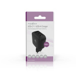 Nedis Seinälaturi | 100 W | GaN | PD3.0 | Pikalataus-toiminto | 2.5 / 3.0 / 5.0 A | Lähtöliitäntöjen määrä: 3 | USB-A / 2x USB-C™ | Automaattinen Jännitteen Valinta | Musta Nedis Seinälaturi | 100 W | GaN | PD3.0 | Pikalataus-toiminto | 2.5 / 3.0 / 5.0 A | Lähtöliitäntöjen määrä: 3 | USB-A / 2x USB-C™ | Automaattinen Jännitteen Valinta | Musta