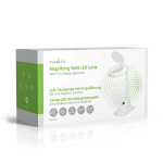 Nedis Pöytälamppu Suurennuslasilla | Linssin voimakkuus: 3 + 12 Diopter | 6500 K | 6 W | 400 lm | Valkoinen