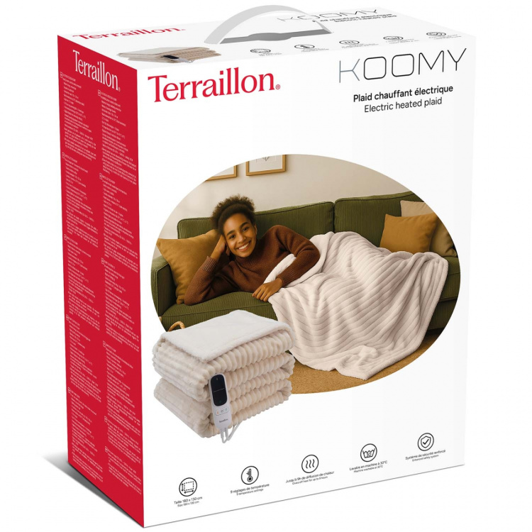 Terraillon Värmefilt Koomy 180x130cm 140W Cream Terraillon Värmefilt Koomy 180x130cm 140W Cream