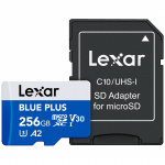 Lexar MicroSDHC Blue Plus UHS-I SD-sovittimen kanssa 256GB Lexar MicroSDHC Blue Plus UHS-I SD-sovittimen kanssa 256GB